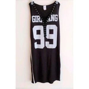 Sleeveless plus size dress womens 1x Xl black gray